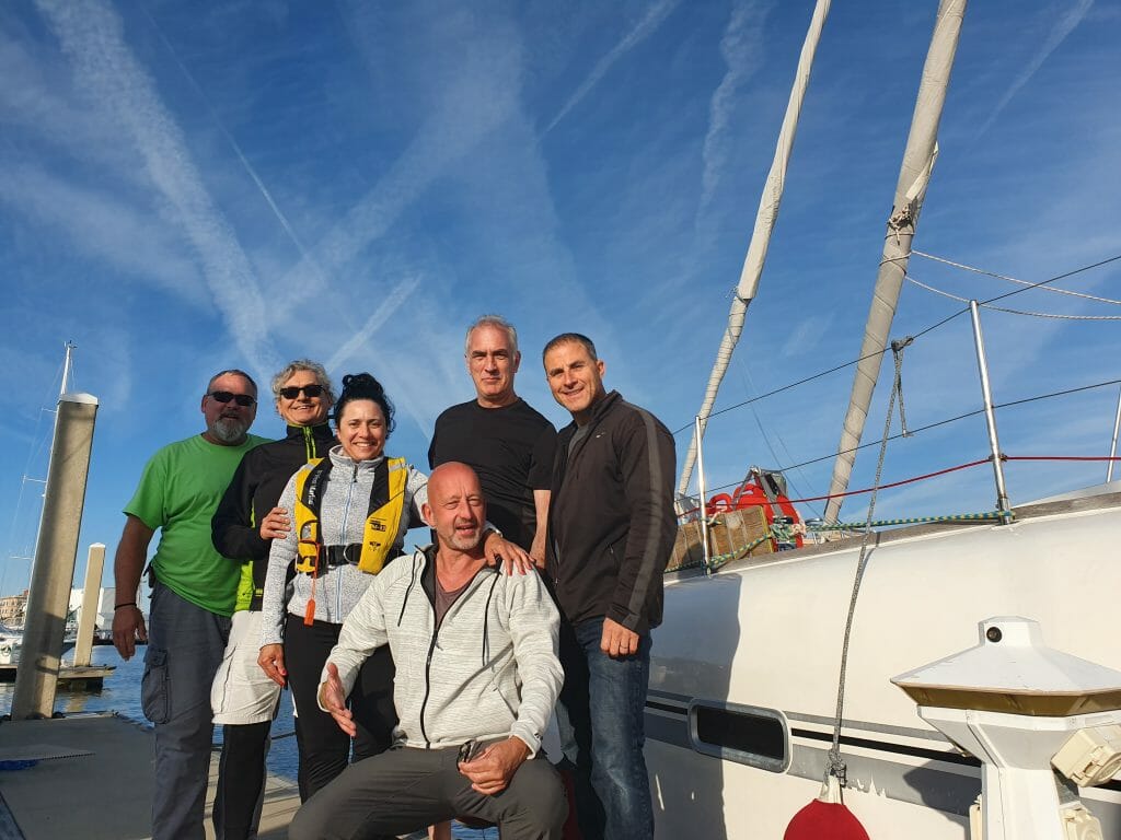 Crew - Dan, Jim, Randy, Claudio und Rosalia